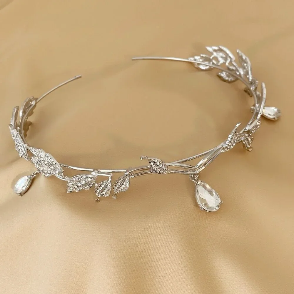 Crystal Tiara Crowns For Women Girls Princess Elegant Crown